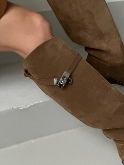 Сапоги из натуральной замши