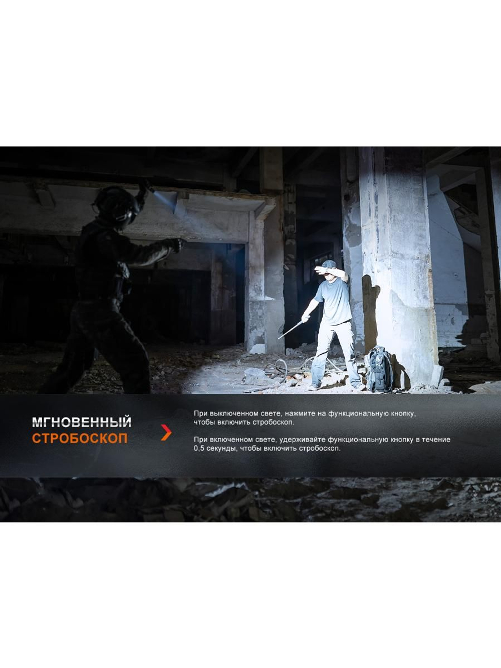 Фонарь Fenix тактический PD36R ACE 3000 люмен