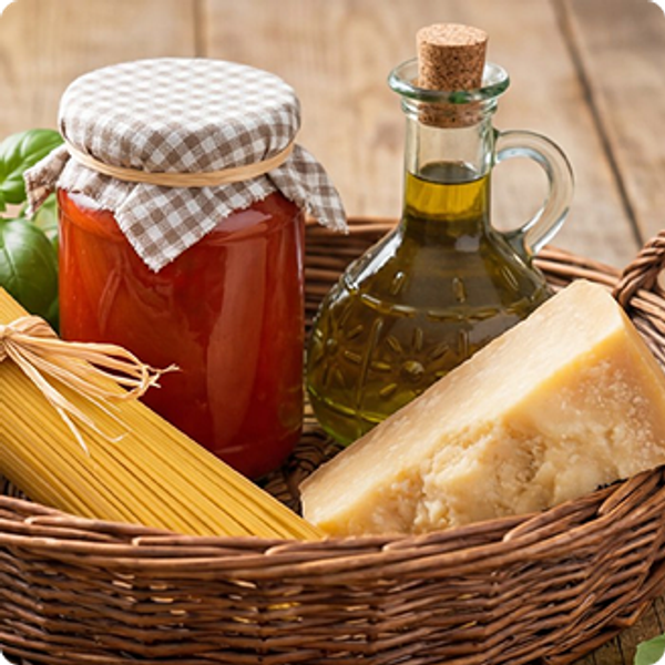 Итальянская корзина со скидкой