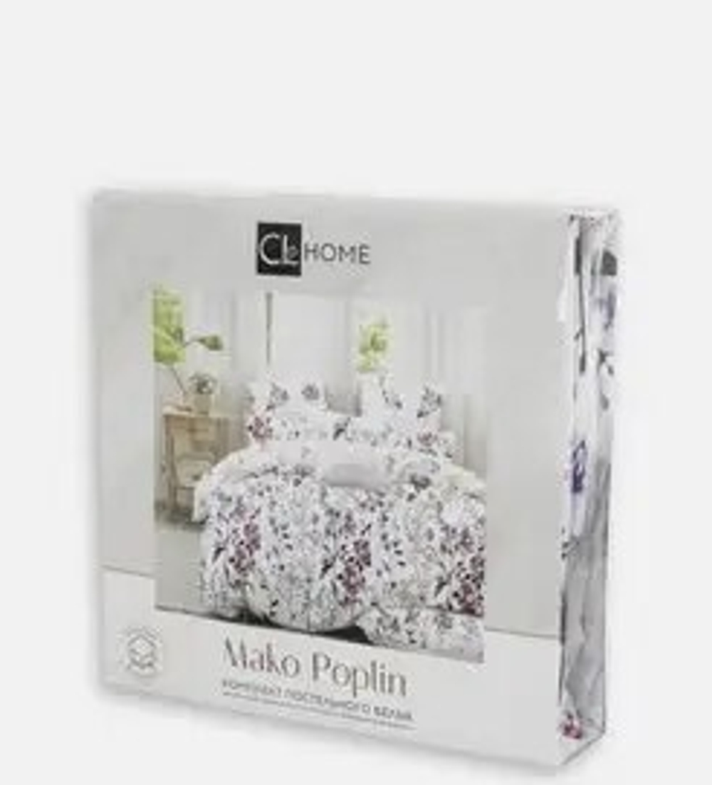 Постельное белье МАКОПОПЛИН "CL HOME", Евро 4 наволочки