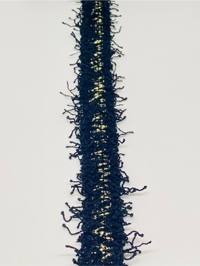 Тесьма отделочная твидовая с люрексом ш - 20мм 1 м