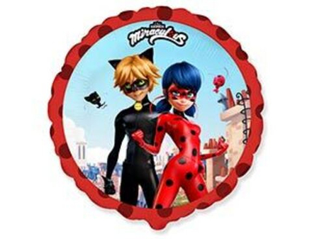 Ф 18" Круг Леди Баг и Супер Кот 40 см.