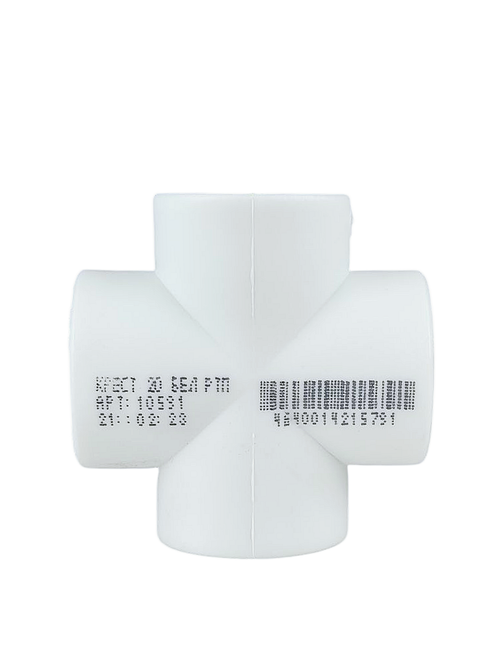 Крестовина PPR 20, PN25 белый, РТП (125/25)