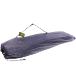 Раскладушка кемпинговая складная с матрасом 188*66*49 см, серый-синий