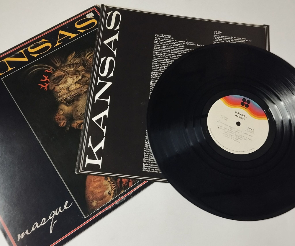 Винтажная виниловая пластинка LP Kansas Masque (USA 1975)