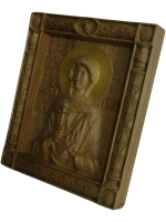 Освященная Икона Галина Святая Мученица резная из дуба