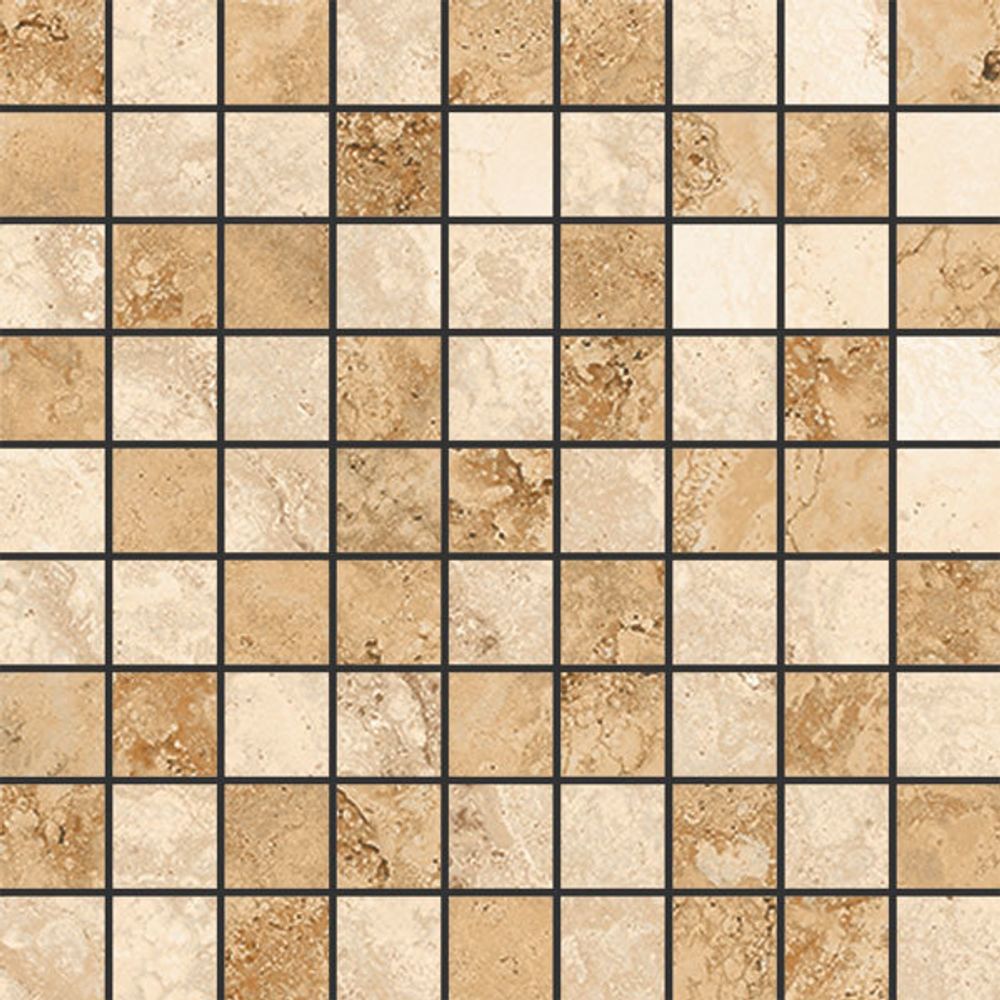 Kerranova Shakespeare Mosaic Beige Brown 30x30