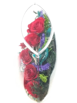 натуральные цветы в стекле, вакуум