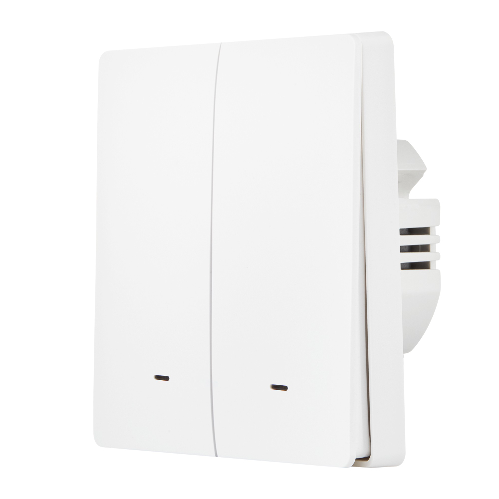 Комплект два умных двухклавишных выключателя HOMMYN 2SWZBNN02W