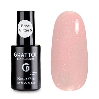 Grattol Base Rubber Glitter - База камуфлирующая 05, 9мл