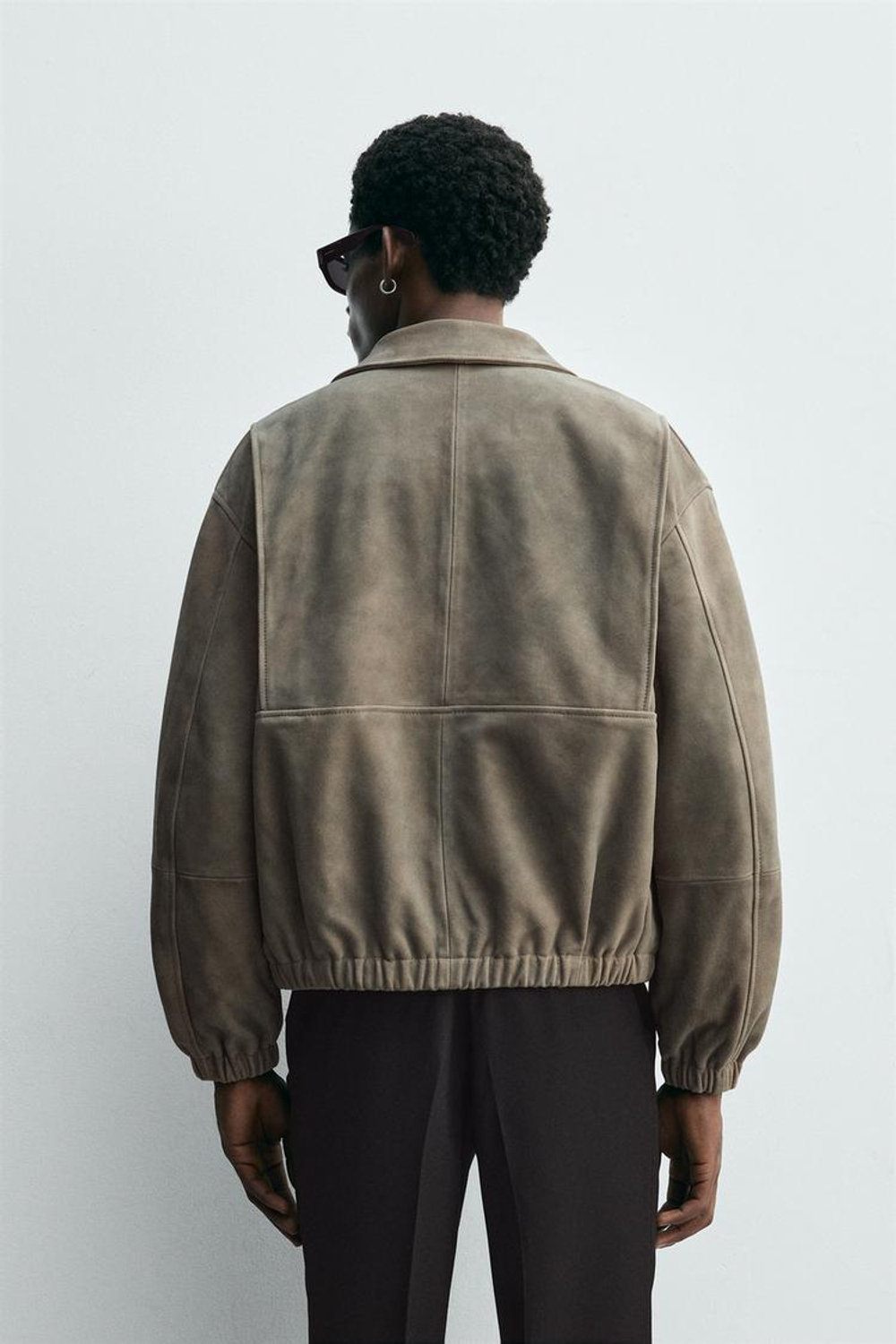 ZARA ЗАМШЕВАЯ КУРТКА, ПЕСОЧНЫЙ