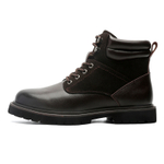 XIEGUIHUAYU Microfiber Leather Trendy Work Boots Men"s