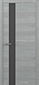 Межкомнатные двери Status G, Арт-шпон с алюминиевой кромкой, Дуб скальный