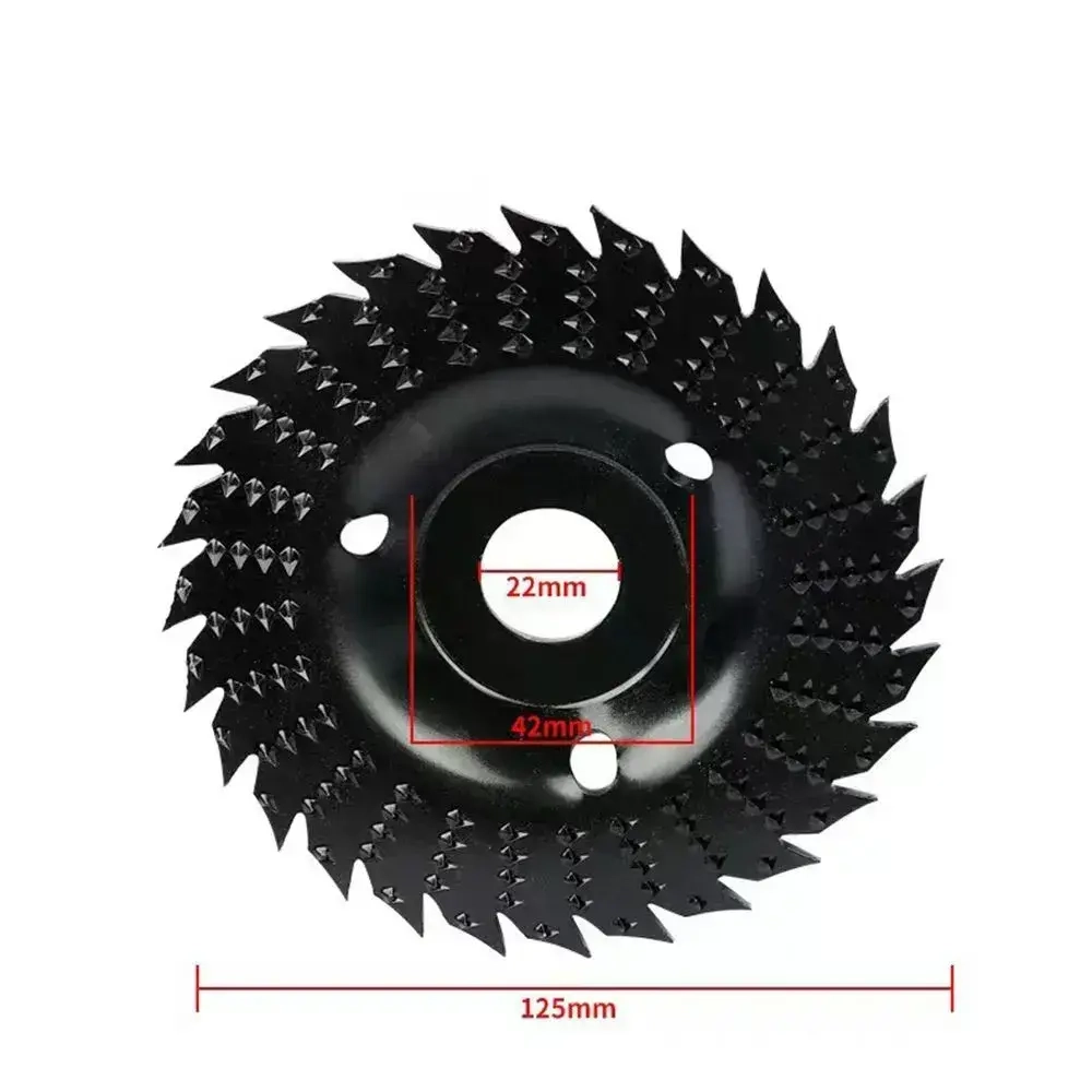 Набор из 2 дисков для резьбы по дереву, угловая шлифовальная машина 125мм с оправкой 22 мм, шлифовальный круг для резки дерева / Набор для полировки / Круг зачистной