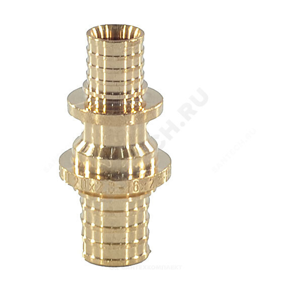 Муфта для PE-X труб аксиальная бронза Дн 20х16 переходная RAUTITAN PLATINUM RX Rehau 13777181001