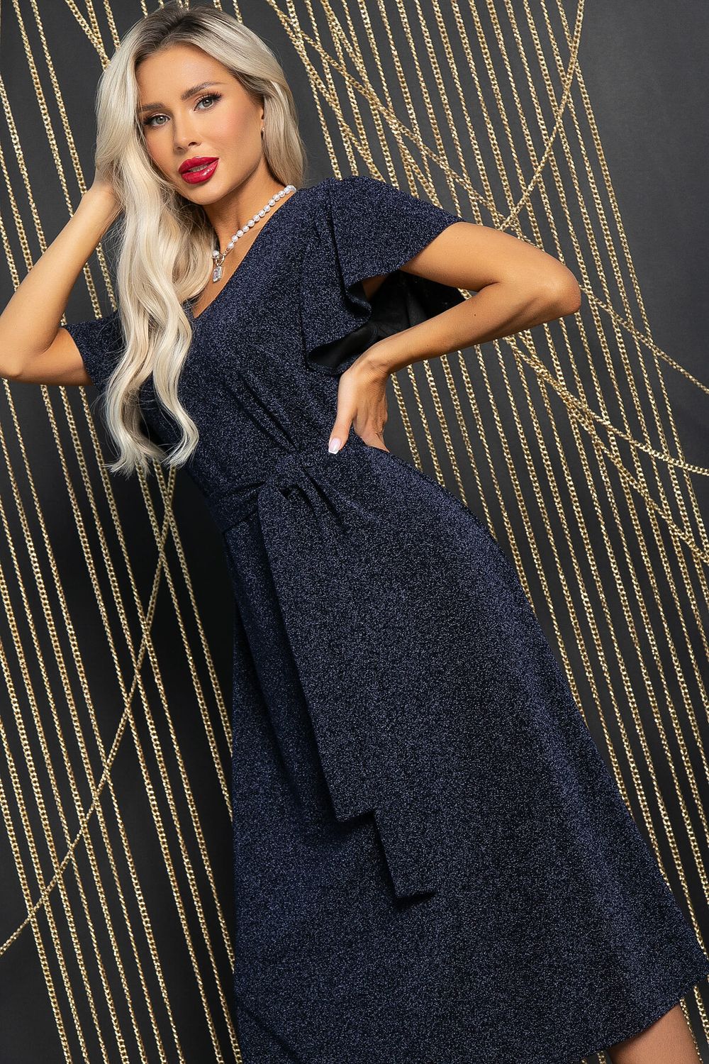 Платье Мелодия любви (мерцающий синий) П11770 LT Collection