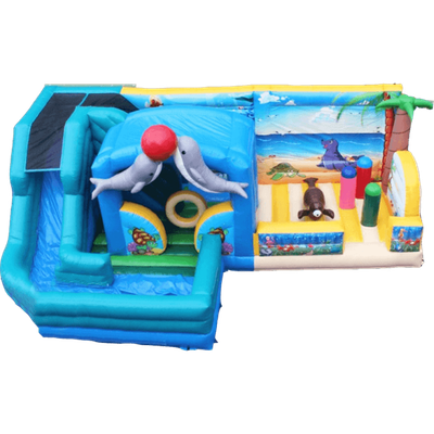 Надувной батут "Морские котики"