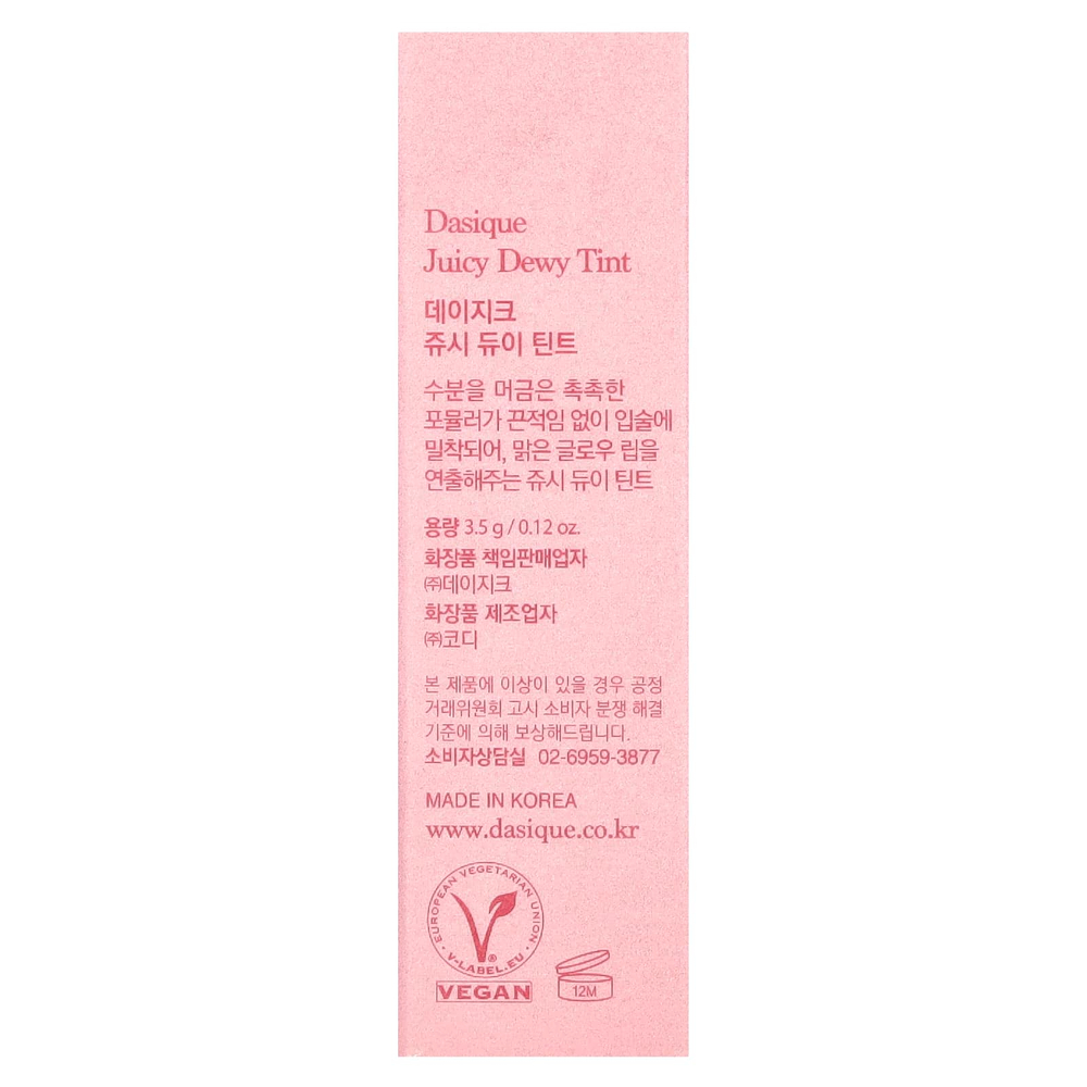 Dasique, Juicy Dewy, краситель для росы, 03 розовая гуава, 3,5 г (0,12 унции)