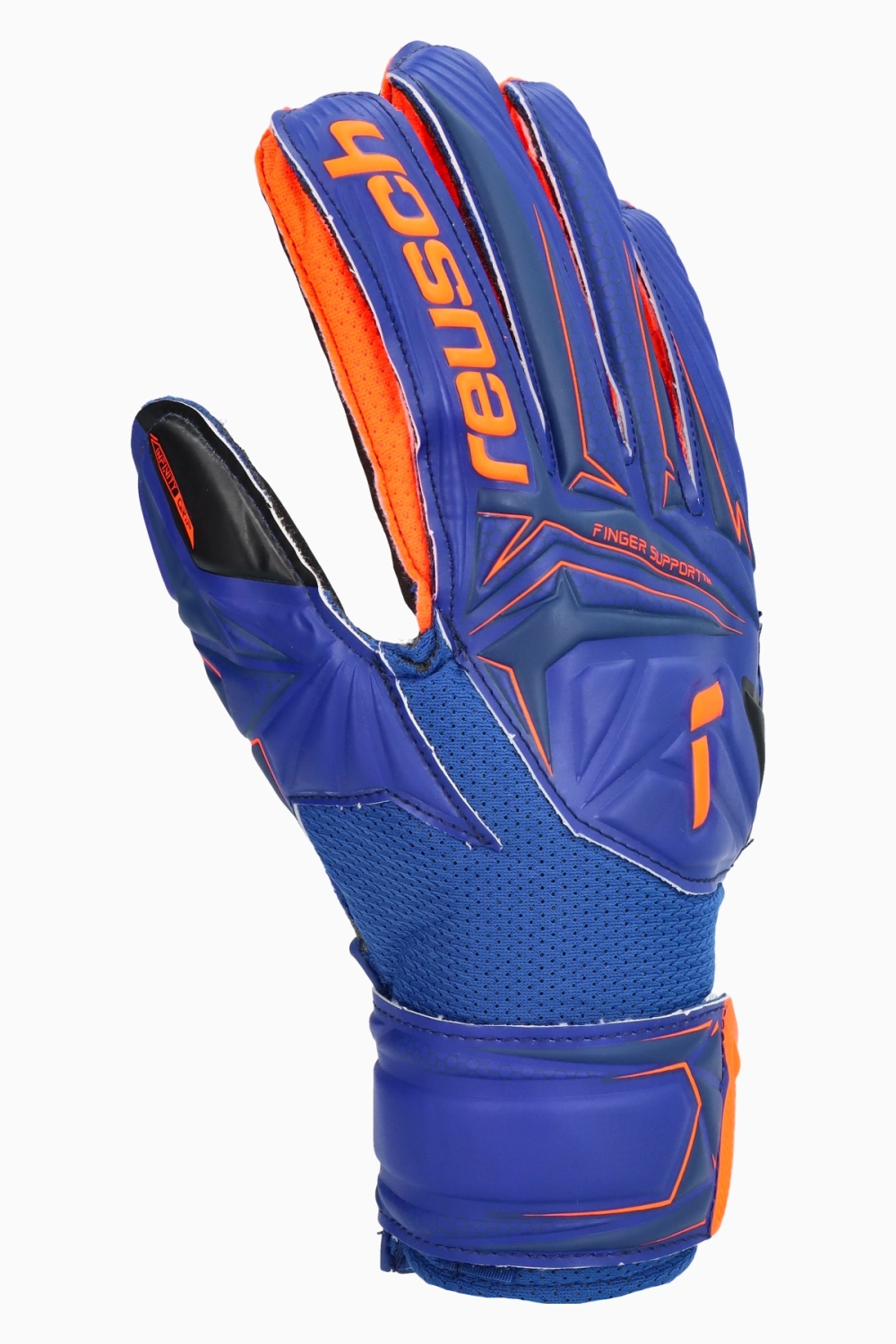 Вратарские перчатки Reusch Attrakt Infinity Finger Support Junior - синий