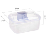 Контейнер для муки прозрачный 2,3 л с мерной ложкой 180 мл М1182