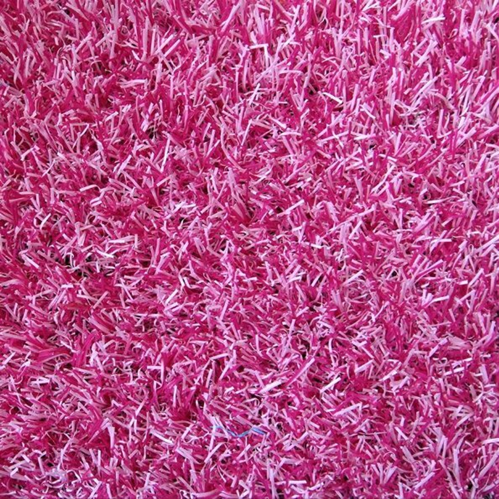 Трава искусственная "Деко 20" розовая, ширина 2м, рулон 25м, 50 кв.м