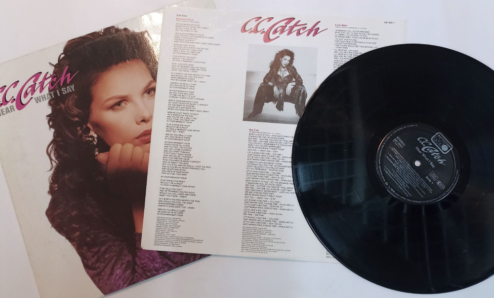 Винтажная виниловая пластинка LP C.C. Catch Hear What I Say (Germany 1989)