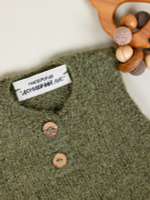 Ромпер для новорожденных из шерсти альпак, Зеленый