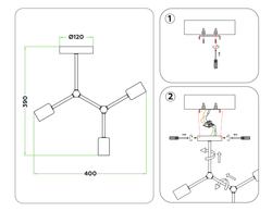 Ambrella Потолочный светильник в стиле лофт Loft TR8027