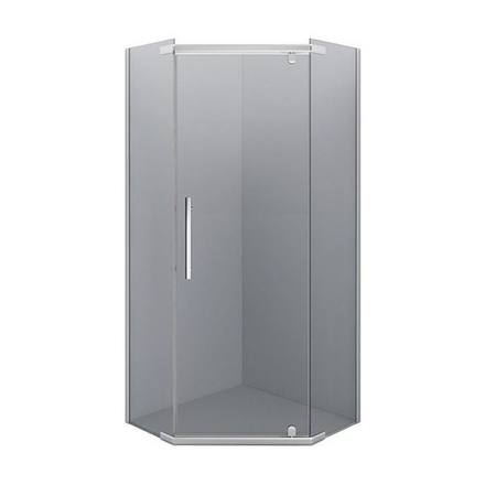 Душевое ограждение IVA E1PC90T 900*900*2000 (пятиугольное) (без поддона) тонированое стекло