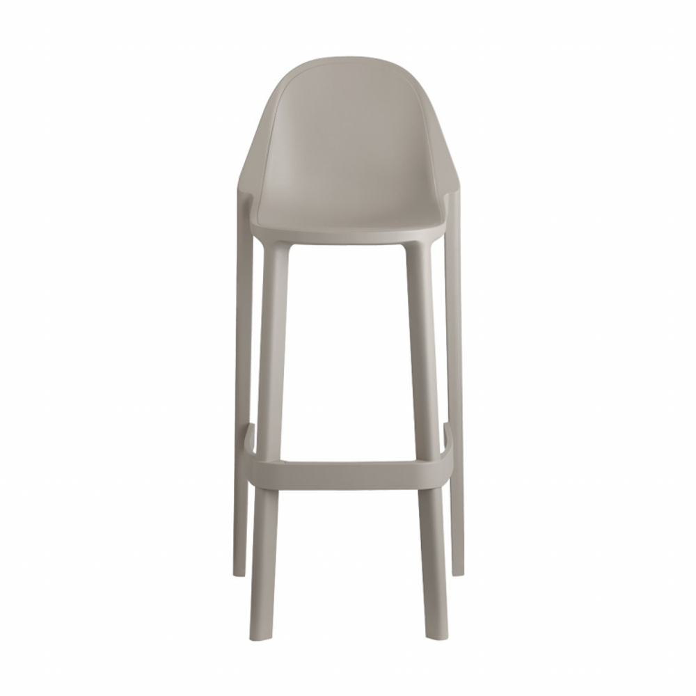 Стул полубарный пластиковый Scab Design Piu, тортора