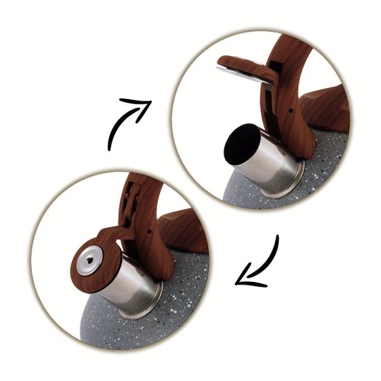 Чайник 2,5 л. из нержавеющей стали со свистком Kamille KM 0680