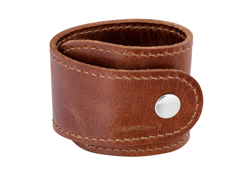 Браслет широкий кожаный