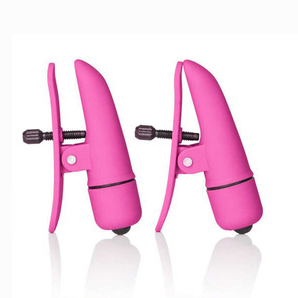 Зажимы на соски Nipple Play Nipplettes Pink с вибрацией (Цвет: розовый)