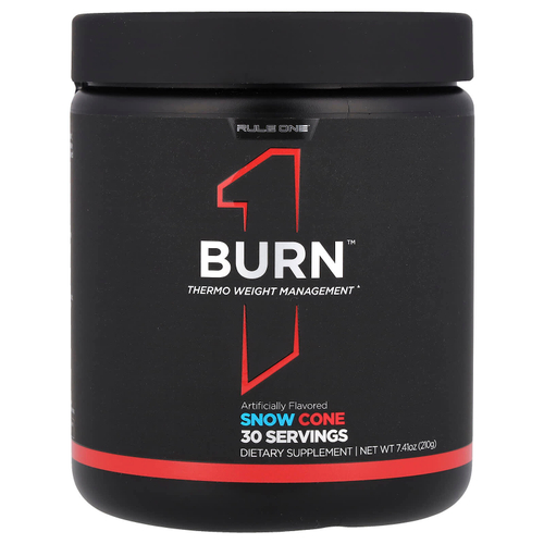Rule One Proteins, Burn ™, Thermo Weight Management, снежный конус, 210 г (7,41 унции)