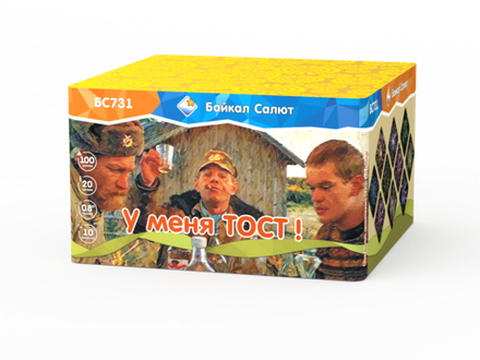 У меня тост! (100 залпов, калибр 0,8)