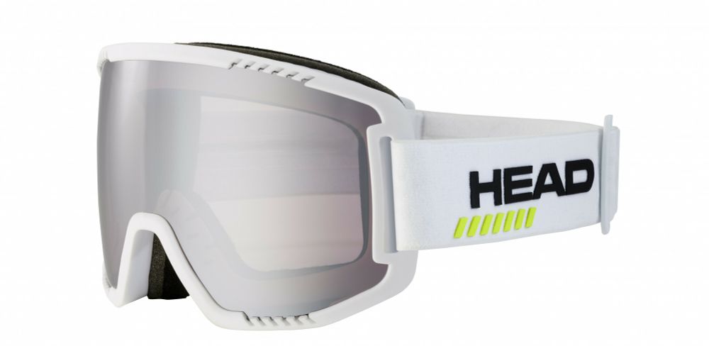 HEAD очки ( маска) горнолыжные 390171 CONTEX PRO L 5K RACE + SpareLens UNISEX  5K white /chrome