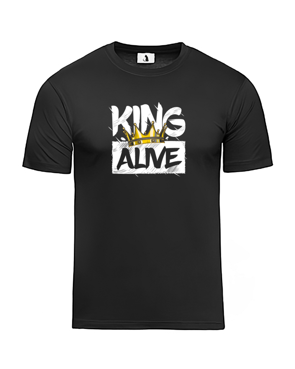 Футболка King Alive классическая прямая черная
