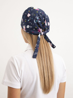 Шапочка медицинская, принт "Зубная фея", синий