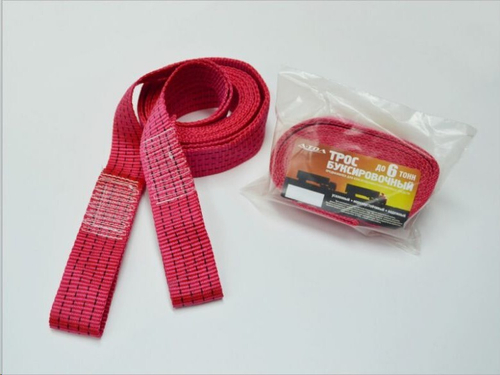 Трос буксир. (6 т) лента петли /4,5 м/ усилен. (A-TOL)