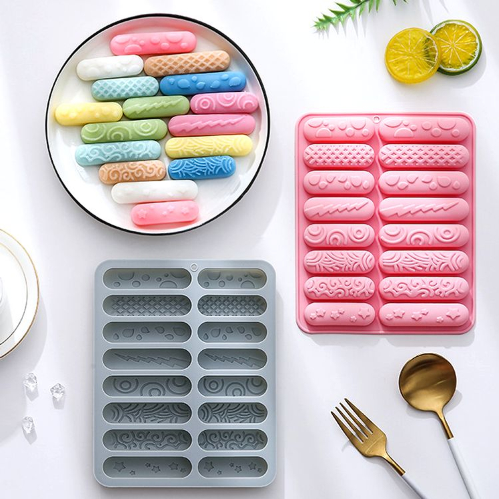 Форма силиконовая «Шоколадные батончики» 16 ячеек