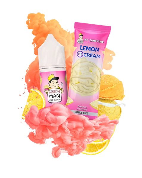 Купить Жидкость Candy Man Salt - Lemon Ice Cream 30 мл