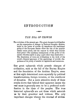 The Crowd. A Study of the Popular Mind | Gustave le Bon