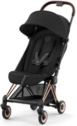 Коляска Cybex Coya Rosegold Frame Cloud T i-Size Peach Pink Plus Sepia Black с дождевиком и бампером