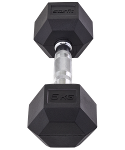 Гантель гексагональная DB-301 6 кг, обрезиненная, черный