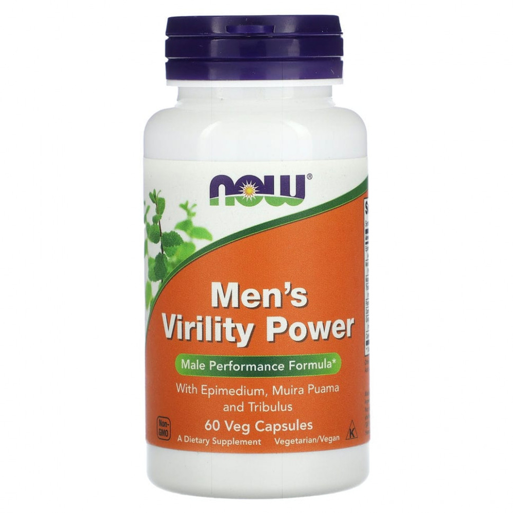 Тестобустер NOW Men's Virility Powder 60 капсул
