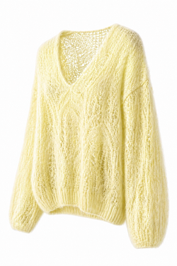 MOHAIR кофта - желтый