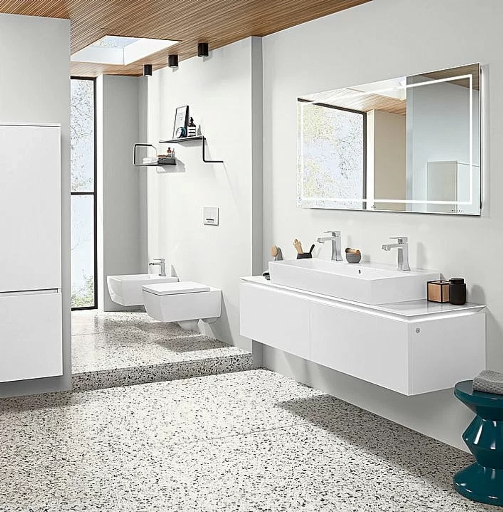 Унитаз подвесной Villeroy&Boch Memento 2.0 4633R0R1 альпийский белый, безободковый