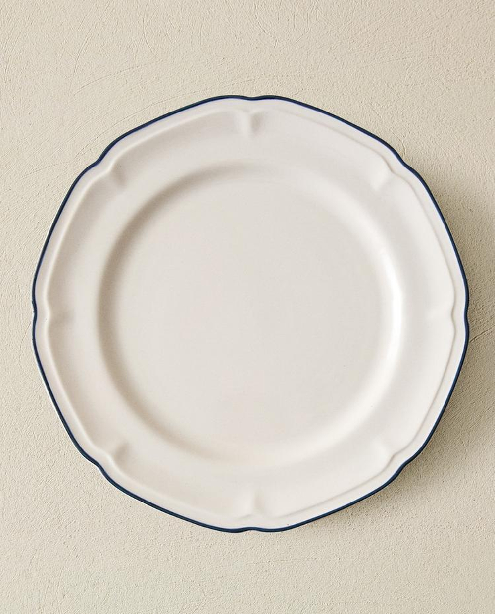 ZARA HOME ТАРЕЛКА С КАЙМОЙ, СИНИЙ