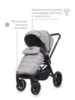 Коляска детская Rant "FLEX GRAND" (3в1) RA066 Mercury Grey