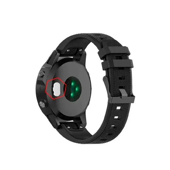 Защитная заглушка зарядного отверстия часов Garmin Fenix, Forerunner, Instinct, Venu, Vivoactive и др. (белая)